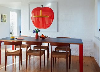 Graphic scenes in a rural Kent home